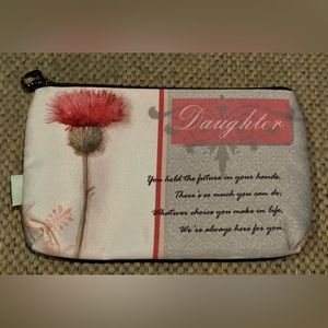 Women’s Cosmetic Bag or Coin Purse w/ Zipper / Personalized Gift for Daughter